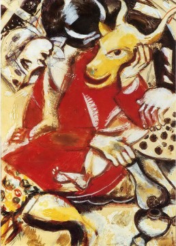 Marc Chagall Painting - A mi prometida Marc Chagall contemporáneo